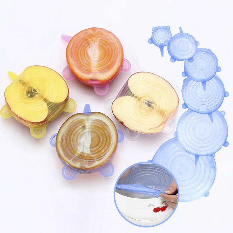Silicone Stretch Lids – 16 Sizes Universal Food Cover for Bowls, Pots & Pans | Microwave Safe