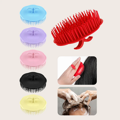 Silicone Scalp Massager – Shampoo Brush for Hair Washing