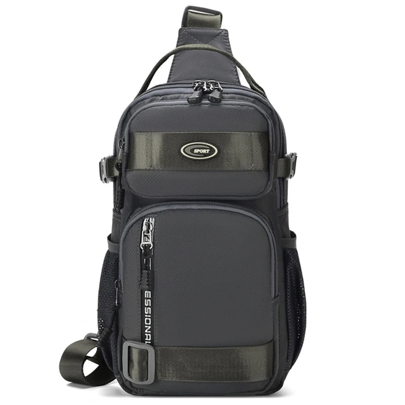 Water-Resistant Oxford Sling Chest Bag