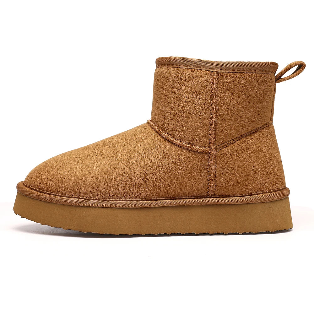 Evshine Memory Foam Ankle Boot Trending Shoes For Women Waterproof Women Snow Boots Female Snow Boots Suede Winter Warm Boots