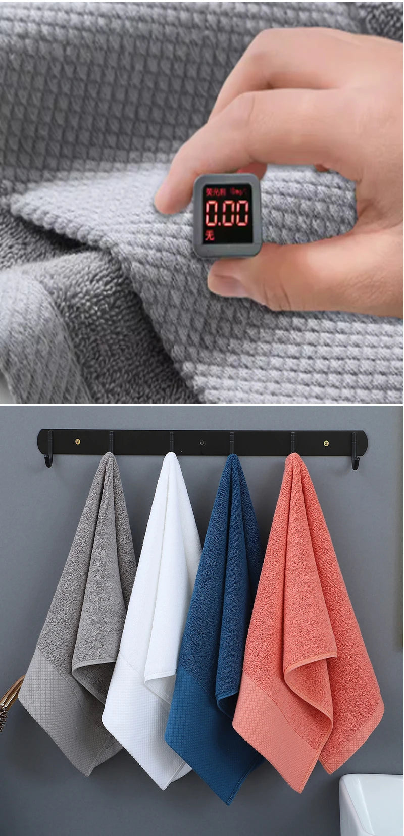 Heavyweight Cotton Bath Towel – Hand Towel or Oversized 90 × 180 cm