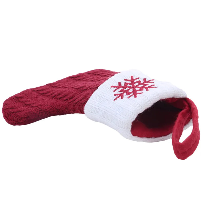 Knitted Initial Christmas Stocking – Letter A–Z Personalized