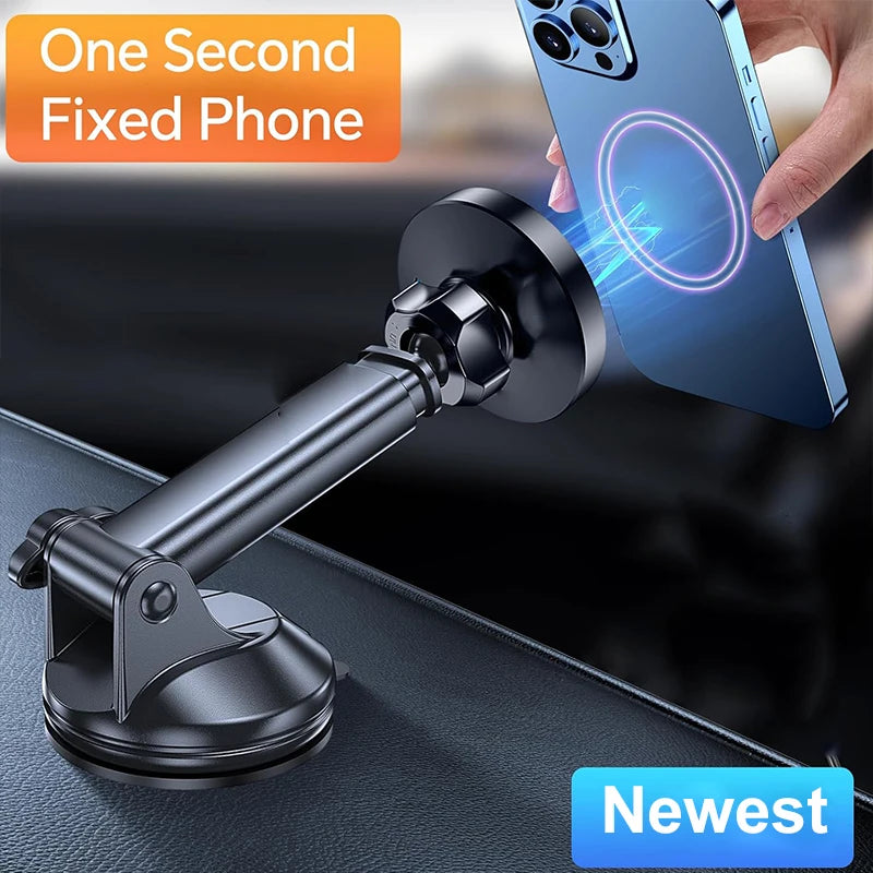 15W Magnetic Dashboard Wireless Car Charger & Mount