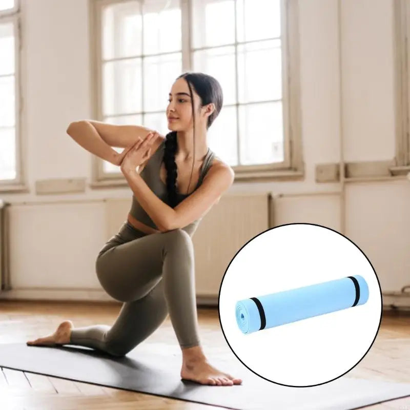 Non-Slip Pilates & Yoga Mat – Extra Wide EVA Exercise Mat for Home & Gym
