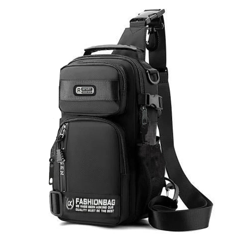 Water-Resistant Oxford Sling Chest Bag