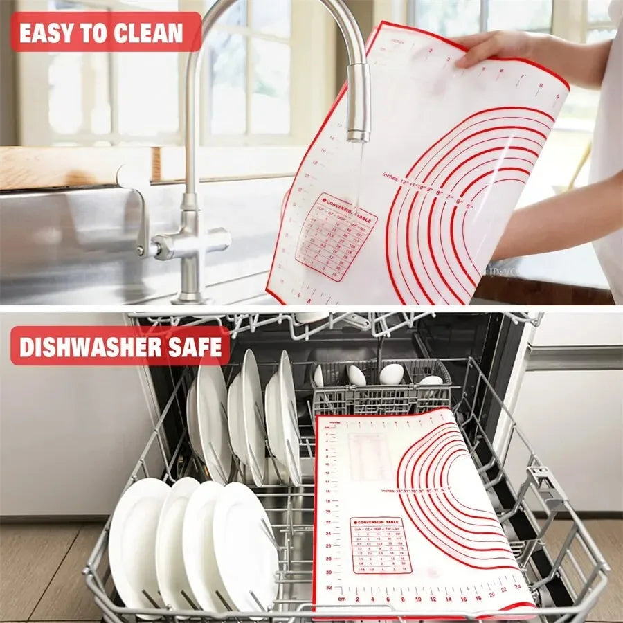 Silicone Baking & Pastry Mat – Non-Stick Dough Rolling Mat
