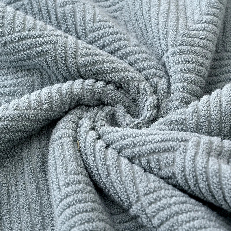 Twill Cotton 3-Piece Towel Set – Solid Colours, 550 g