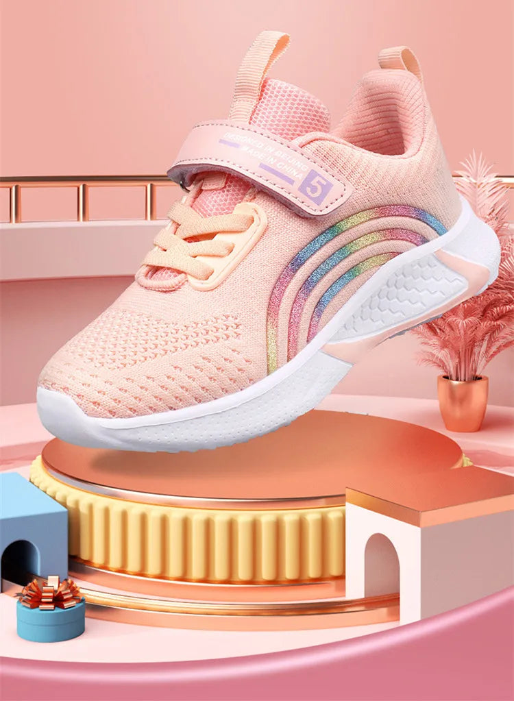 Girls' Mesh Running Sneakers