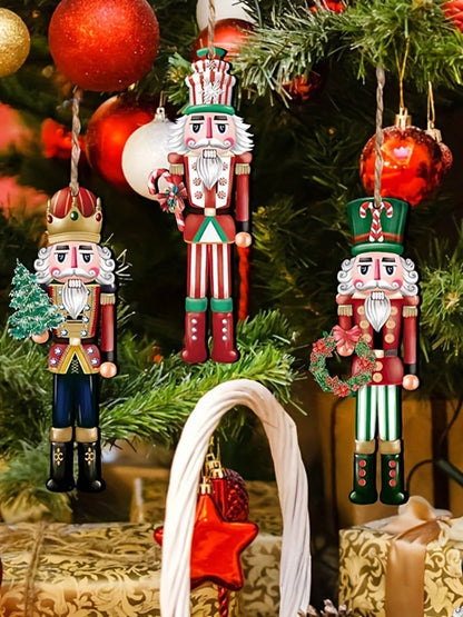 Set di 12 statuine di schiaccianoci in legno – Decorazioni natalizie