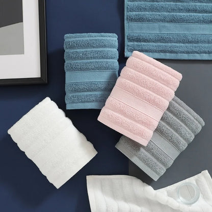 Confezione da 4 salviette da viso in cotone – Morbide salviette da bagno 34 × 34 cm