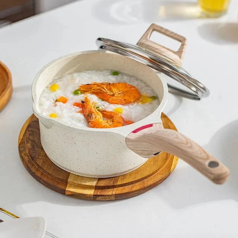 White Nonstick Aluminum Pots & Cookware Sets