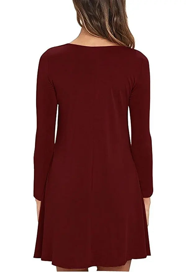 Women's Embroidered A-Line Mini Dress