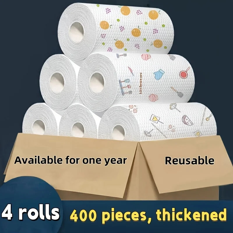 Kitchen Cleaning Cloths on a Roll – 50 or 100 Sheets