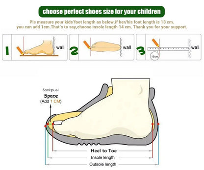 Kids' Plush-Lined Winter Boots – Platform Sole & Easy Strap