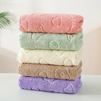Toallas de mano con relieve – Toallas faciales suaves de ositos y flores, paquete de 1, 5 o 10