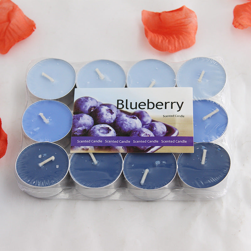 12pcs Scented Candles Gradient Color Soy  Smokeless Room Ornaments Aromatic Aroma  for Festivals Bedroom Party Living Room