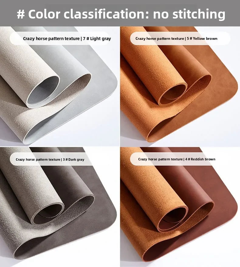 Large PU Leather Desk Mat with Keyboard Wrist Rest & Mouse Wrist Pad, Non-Slip Extended Pad for Office Gaming Desktop