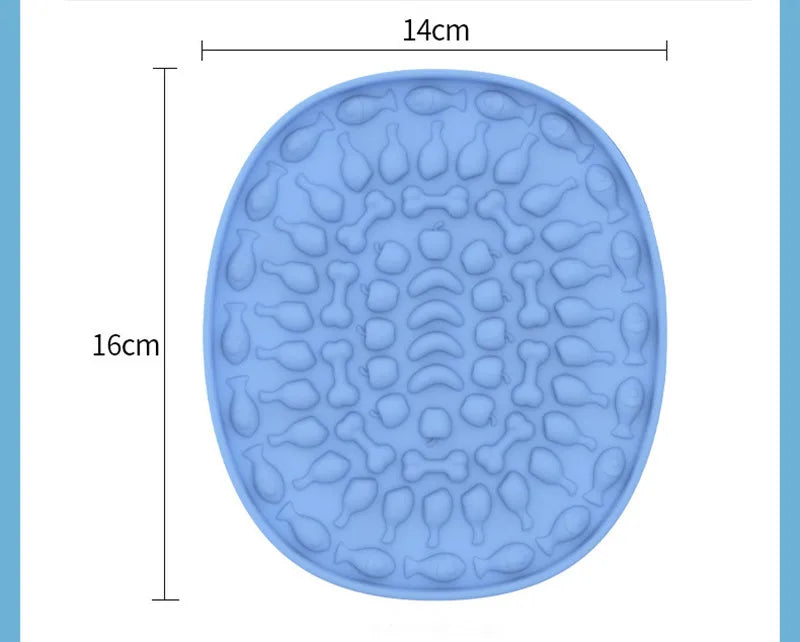 Lick Mat for Cats & Small Dogs – Suction-Cup Slow Feeder