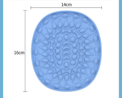 Lick Mat for Cats & Small Dogs – Suction-Cup Slow Feeder