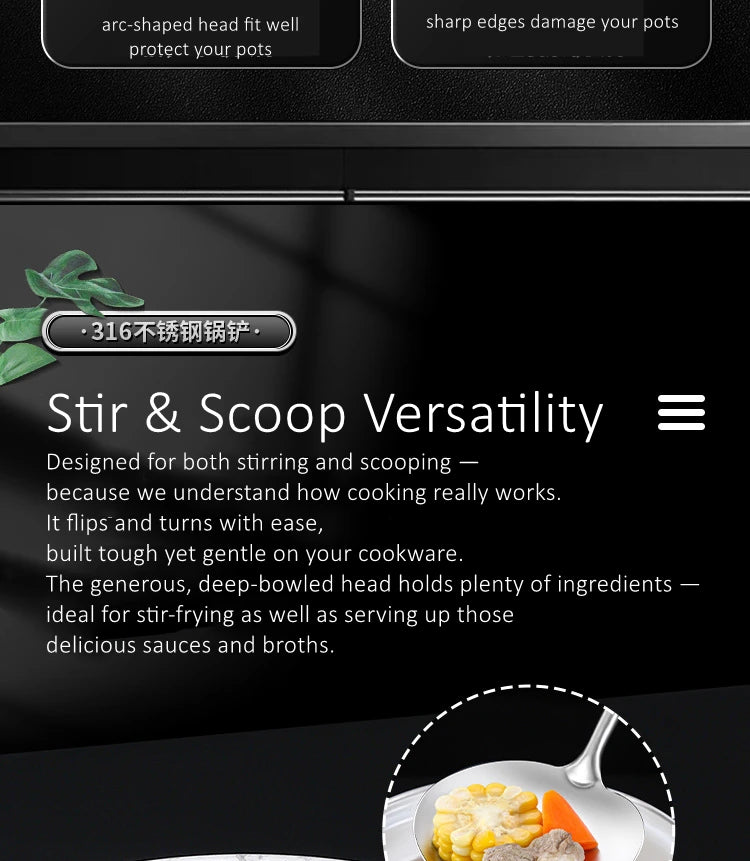 Snainy 316 Stainless-Steel Kitchen Utensil