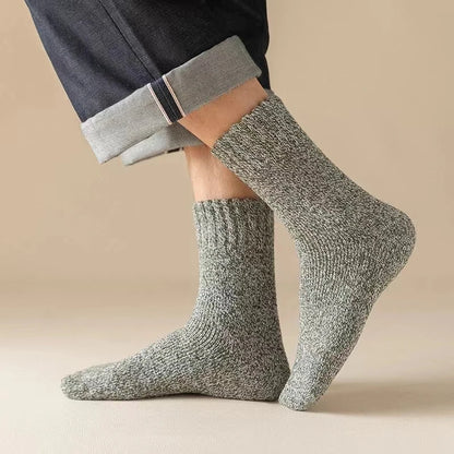 Men's Thick Winter Socks – Warm Terry-Lined Crew Socks, 3 or 5 Pairs