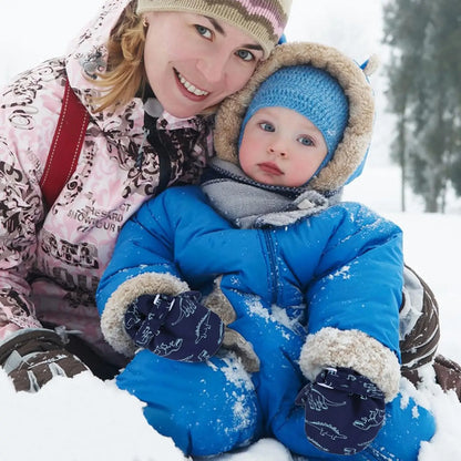 Winterliche Schneefäustlinge für Kleinkinder – Wasserabweisende Skifäustlinge für Babys