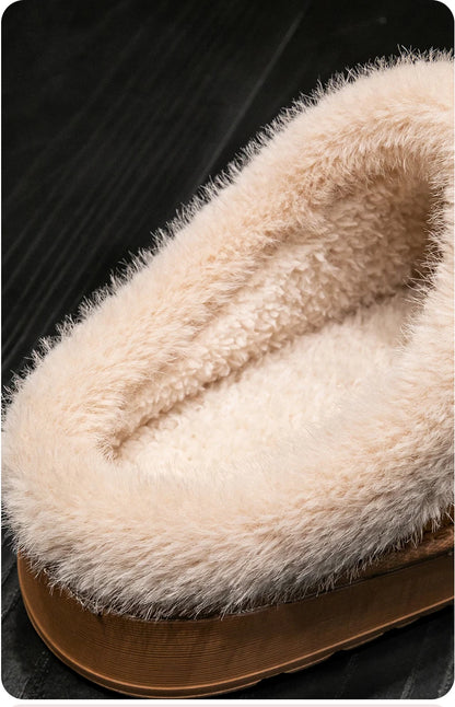 Women's Fluffy Winter Slippers – Warm Non-Slip House Slippers