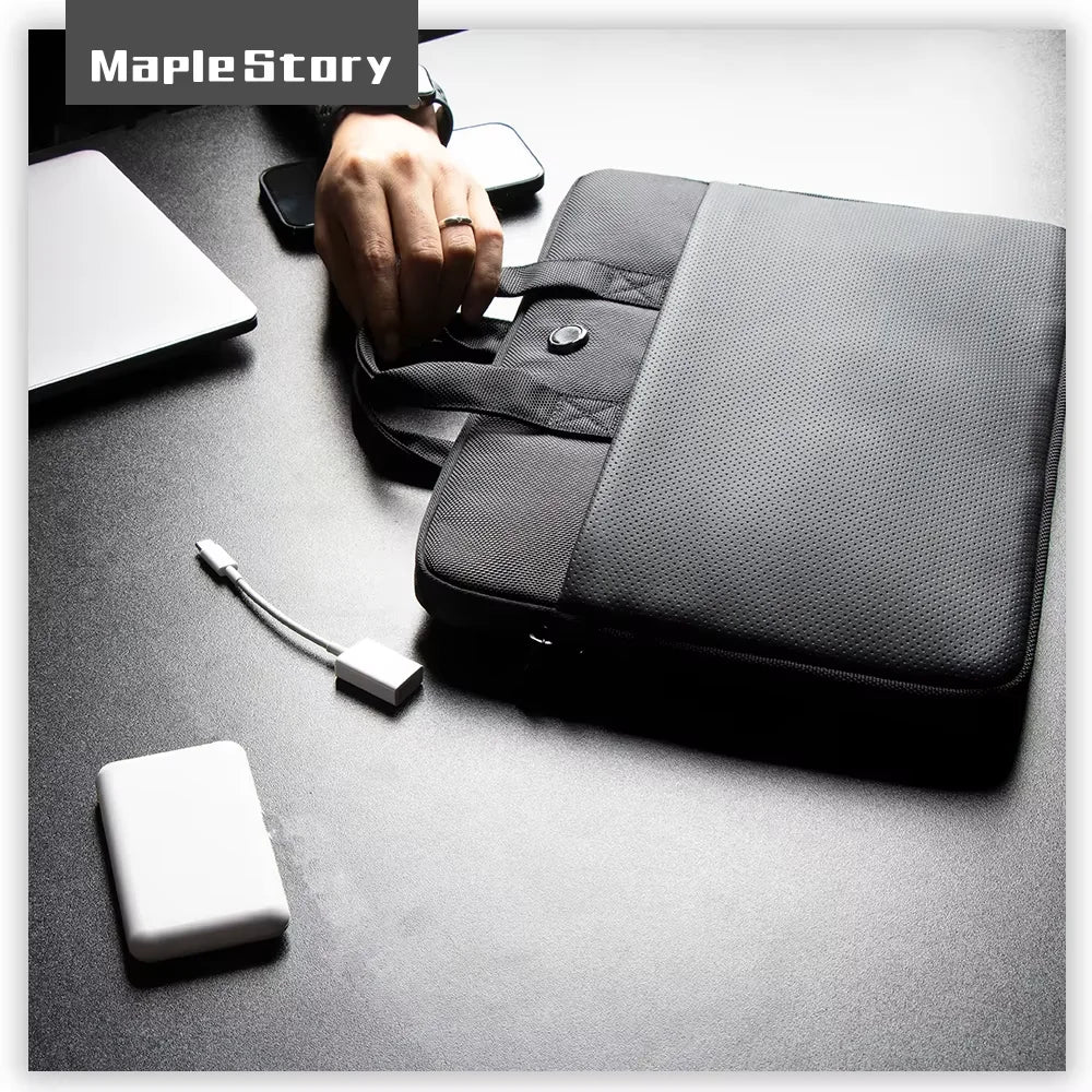 Laptop Handbag 14"-15.6" - Portable Briefcase Sleeve for MacBook, HP, Dell & Acer