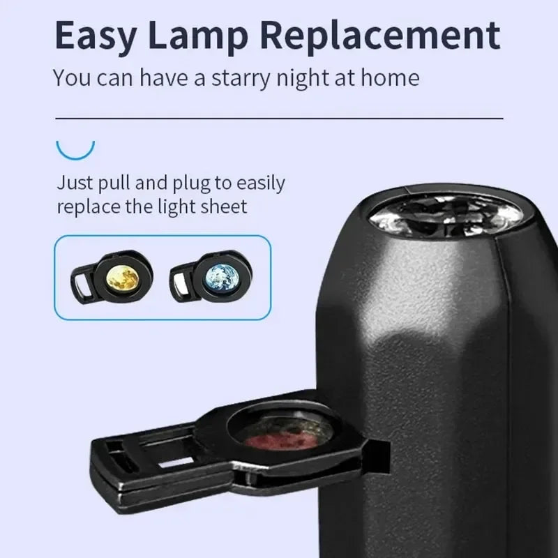 Rotating Christmas Projector Night Light – 4 or 10 Pattern Modes