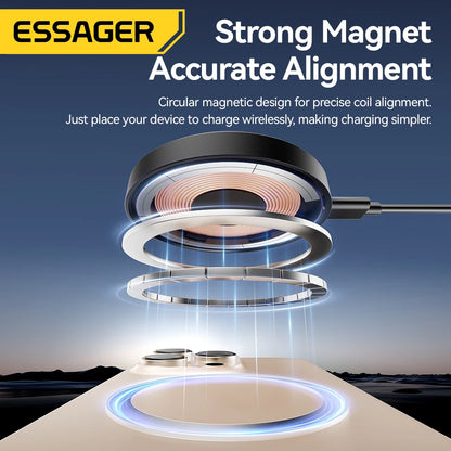 Essager 15W Magnetische kabellose Ladestation für iPhone