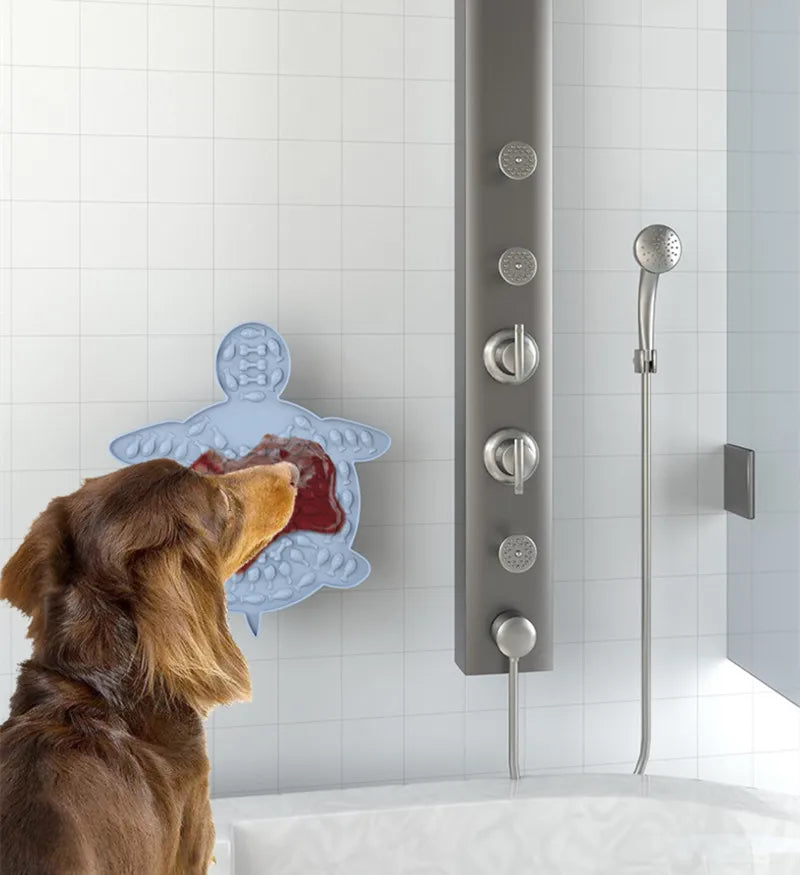 Lick Mat for Cats & Small Dogs – Suction-Cup Slow Feeder