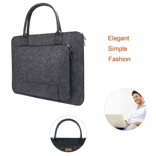 Felt Laptop Sleeve 11"-17" - Soft Notebook Case with Handle for Asus & Lenovo
