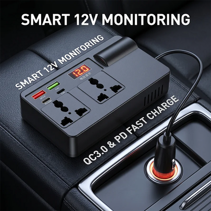 Inverter per auto 200W da 12V a 220V
