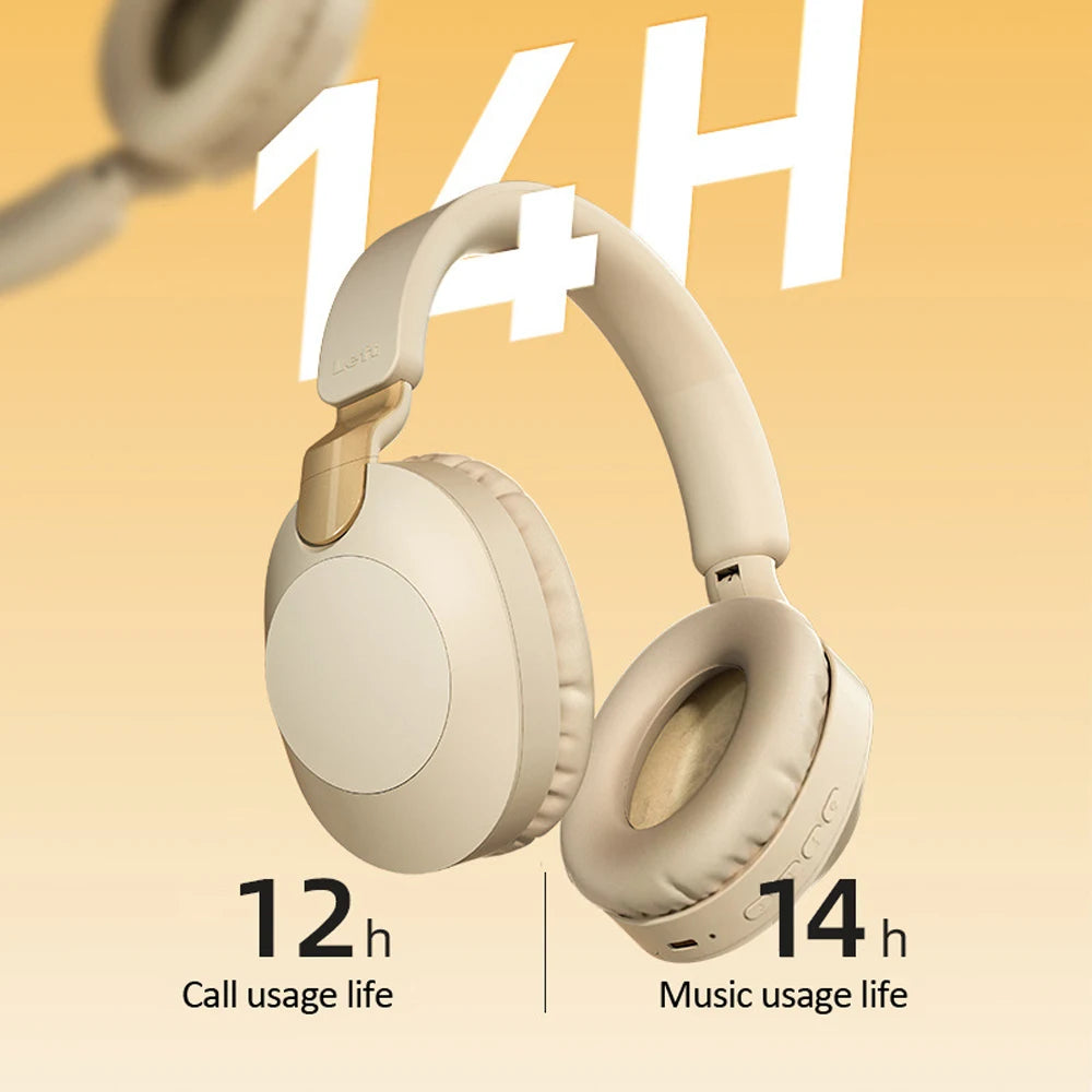 Wireless Bluetooth Over-Ear Headphones – BT 5.1, Built-In Mic, Wired or Wireless