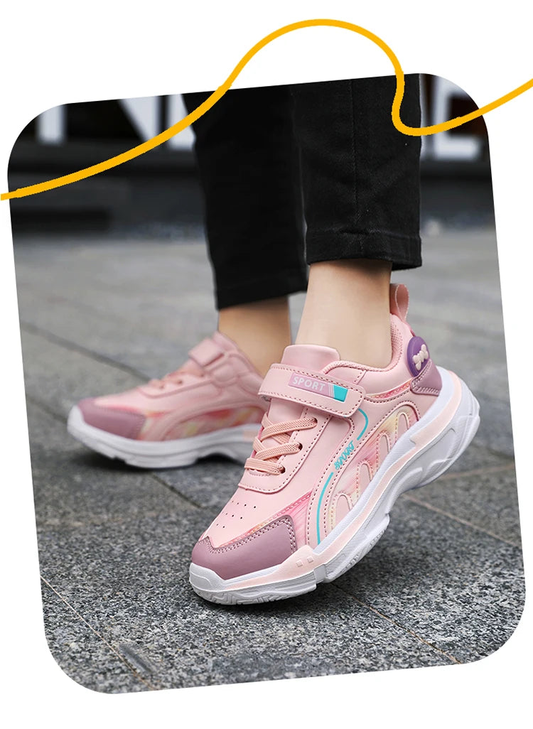 Girls' PU Sneakers
