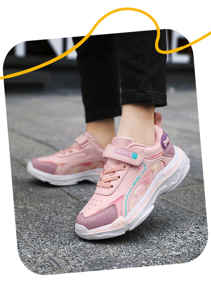 Sneakers in PU da bambina