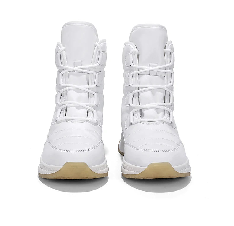 Women's Lace-Up Snow Boots – Plush-Lined Mid-Calf Winter Boots