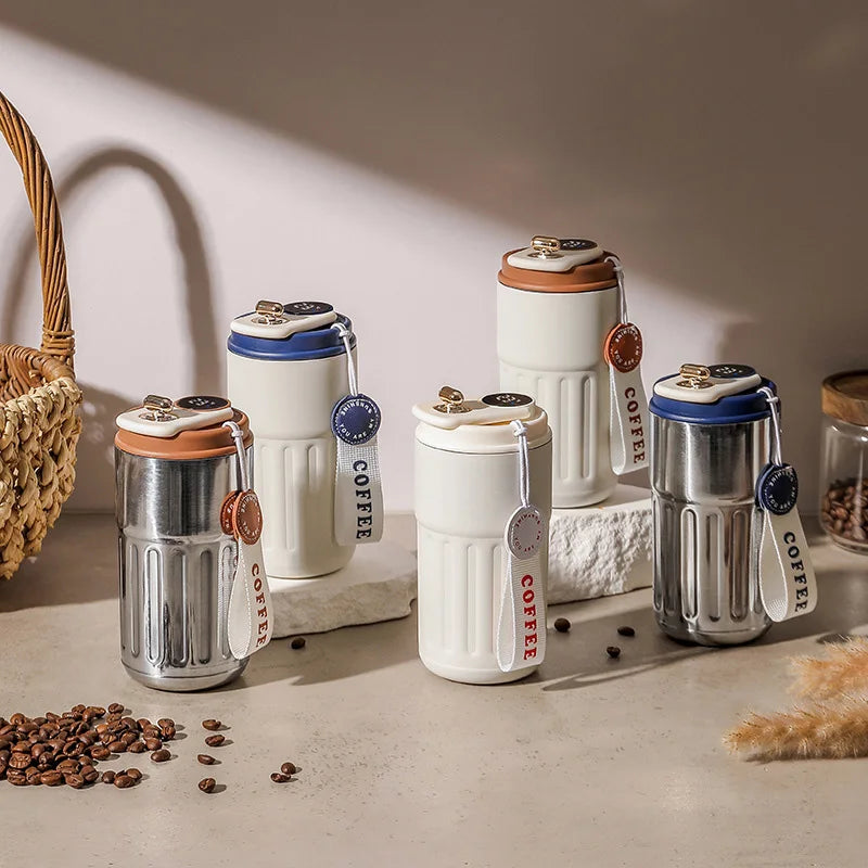 Smart Thermos Mug with Temperature Display – Stainless Steel