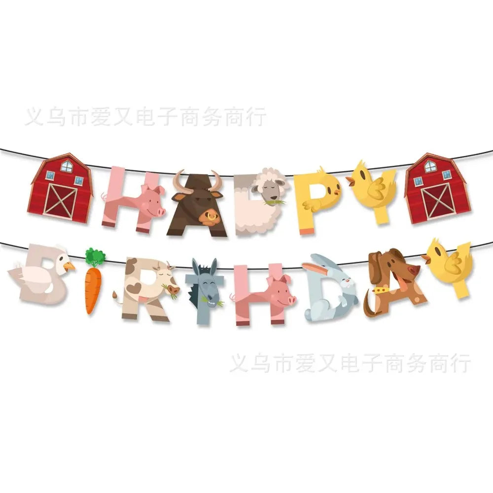 Farm-Themed Kids' Party Decorations & Tableware