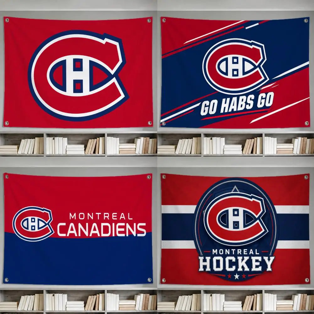 Montreal Canadiens Fan Flag | Sports Decor Wall Hanging Banner for Indoor & Outdoor