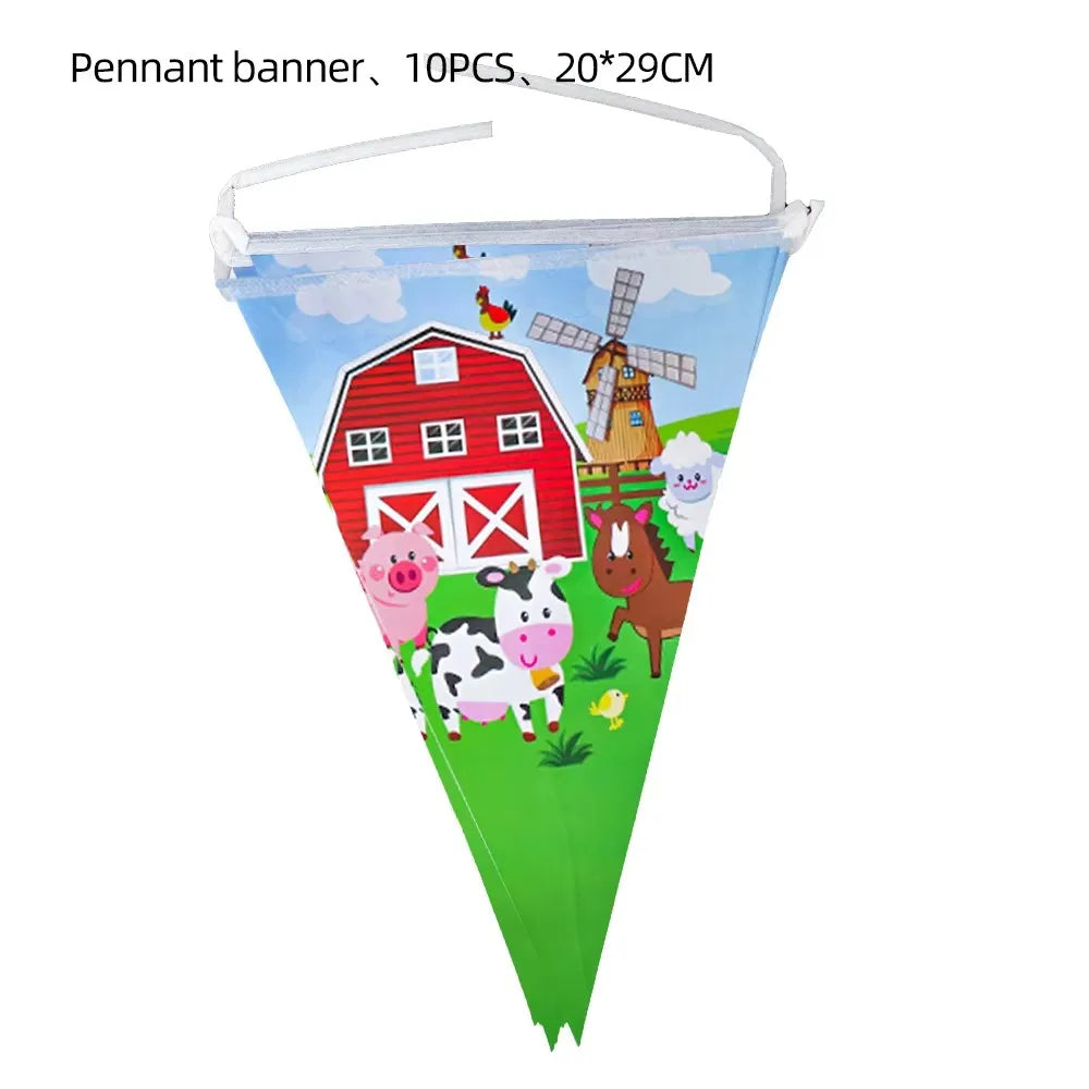 Farm-Themed Kids' Party Decorations & Tableware