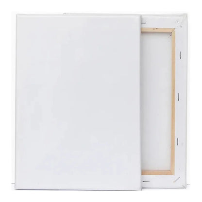 5er-Pack weiße, unbedruckte Künstler-Leinwandplatten – Baumwollleinwände mit Holzrahmen für Öl-, Acryl- und Aquarellmalerei