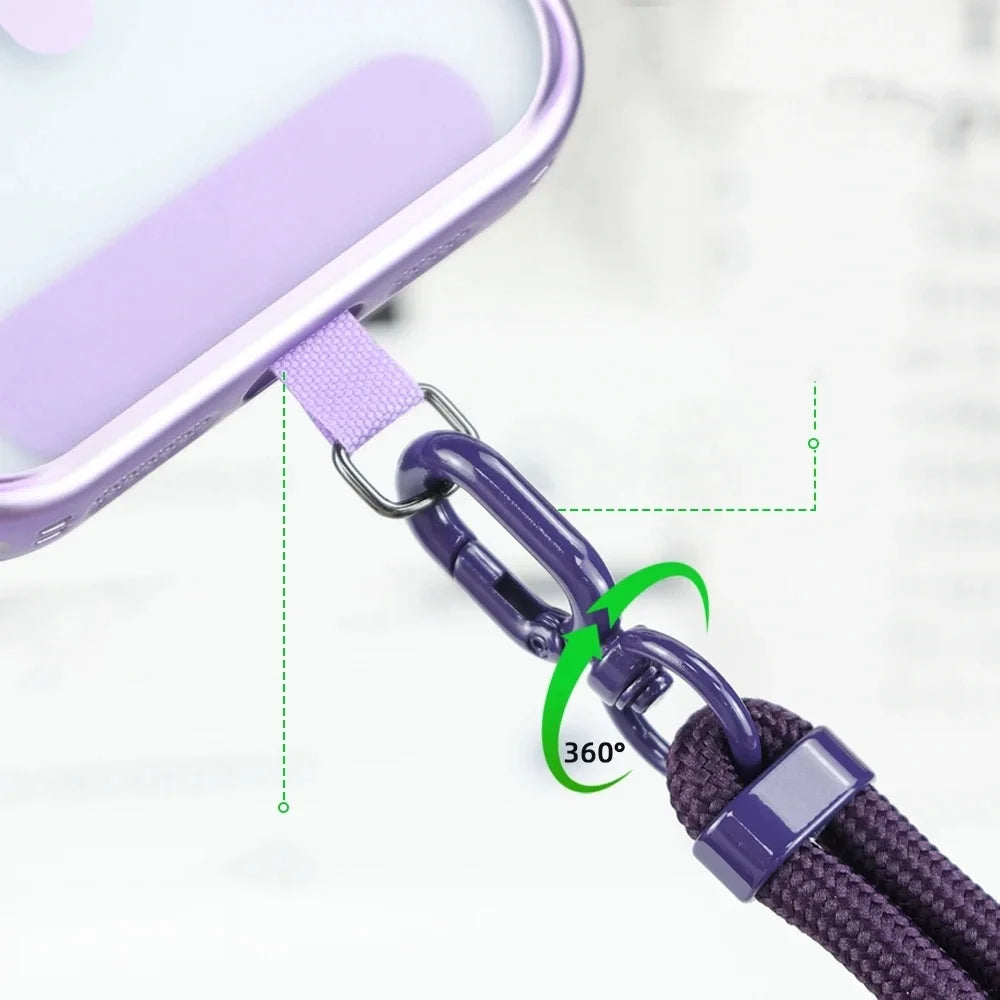 Crossbody Phone Lanyard – Adjustable Braided Phone Strap