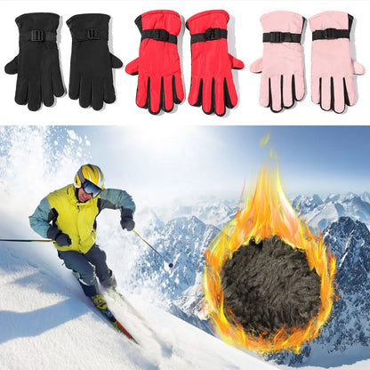 Guanti da sci per bambini e adulti – Guanti da neve isolanti e regolabili