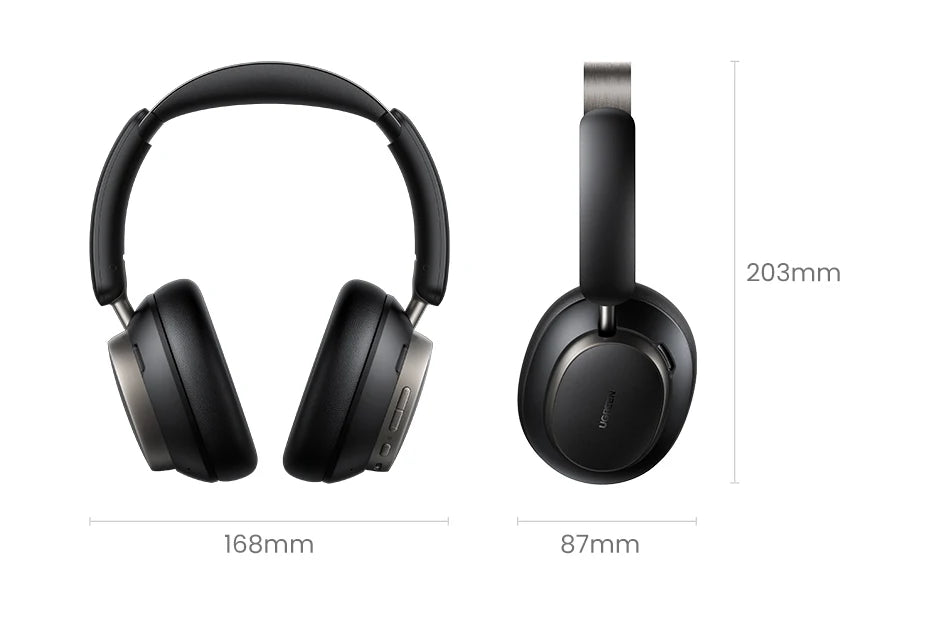 UGREEN Studio Pro ANC Headphones – 48dB Noise Cancelling, Hi-Res LDAC, 120H Battery
