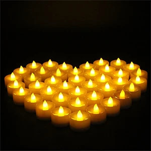 LED Candles 48/24/12 Pack Battery Operated Candles Batteries Lights Candles to Create Warm Ambiance Naturally Flickering Bright