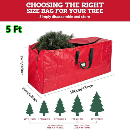 Christmas Tree Storage Bag – Fits Up to 9 ft Artificial Trees, with Handles