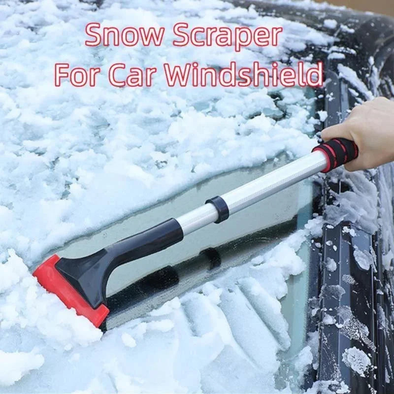 Extendable Car Snow Brush & Ice Scraper – Telescopic Aluminum Handle