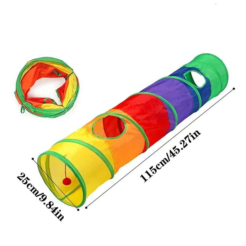 Collapsible Cat Tunnel – Crinkle Play Tube for Cats & Kittens
