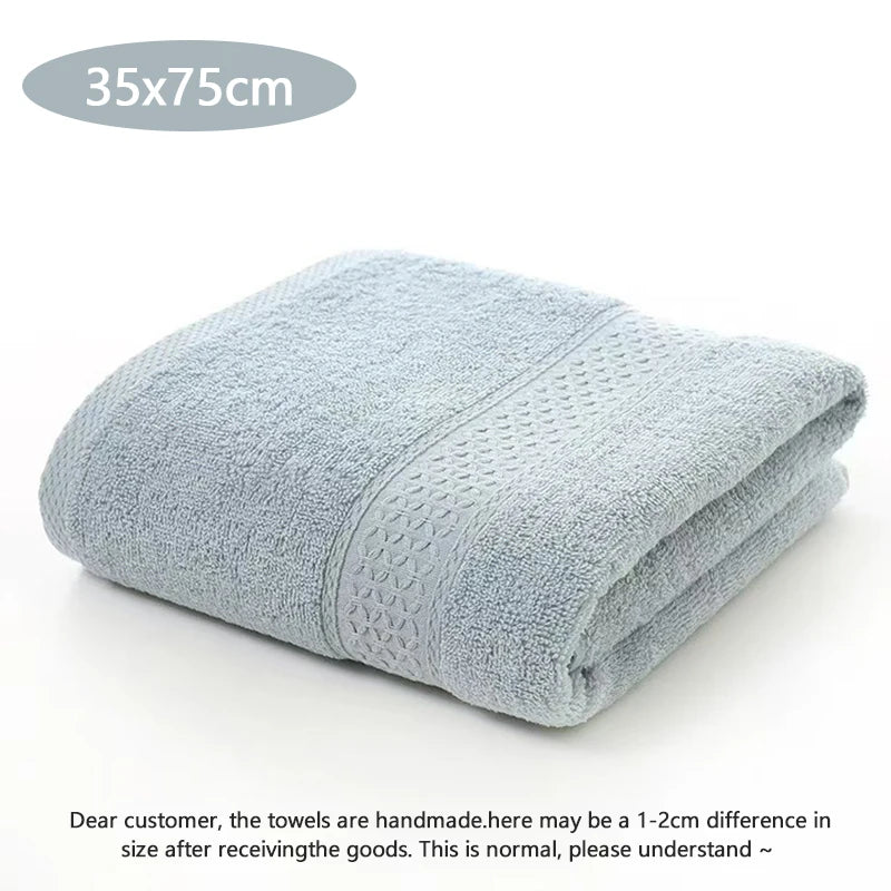 Blue Hand Towel – Soft Terry, 35 × 75 cm